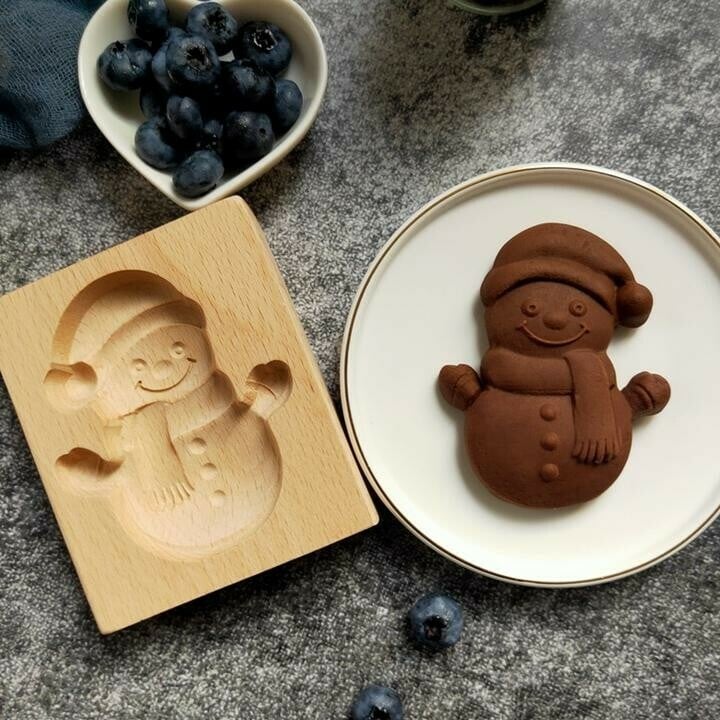 🍪Carved Wooden Pryanik Gingerbread Cookie Mold