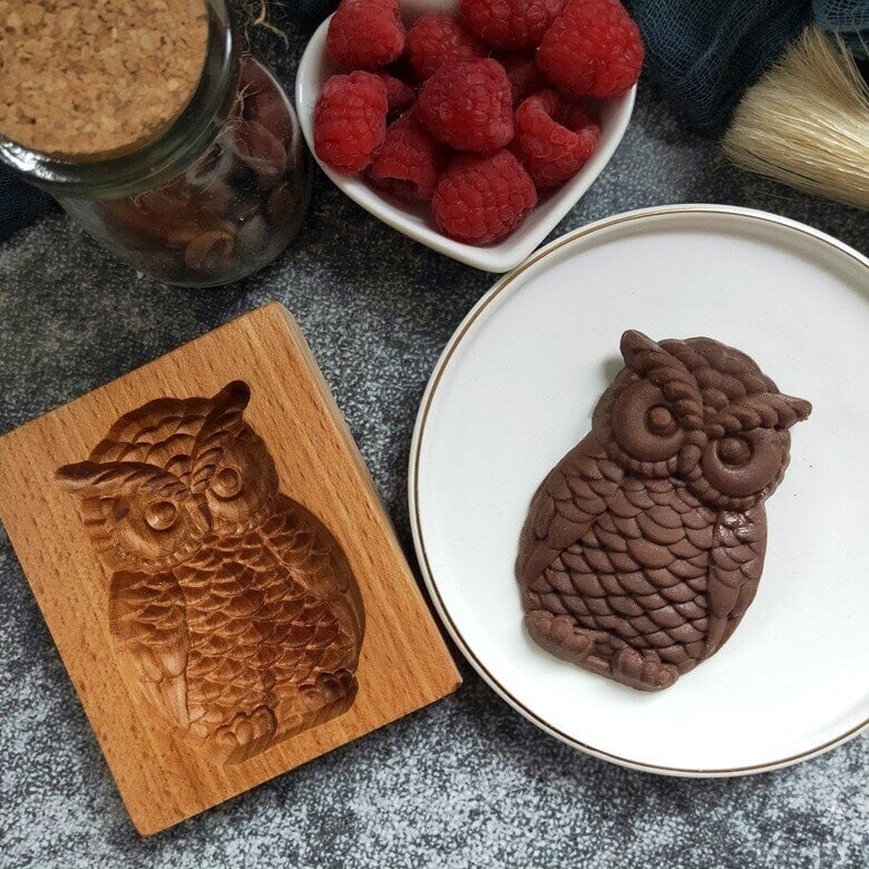 🍪Carved Wooden Pryanik Gingerbread Cookie Mold