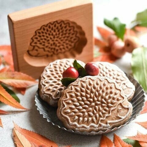 🍪Carved Wooden Pryanik Gingerbread Cookie Mold