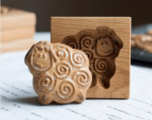 🍪Carved Wooden Pryanik Gingerbread Cookie Mold